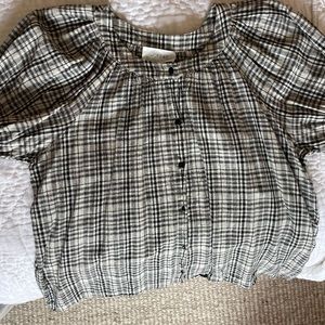 The Great plaid top blouse size 1